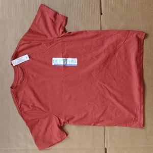 wonder nature Orange Cotton Blend Shirt Big Boy's Size XL 14-16 (Extra Large)